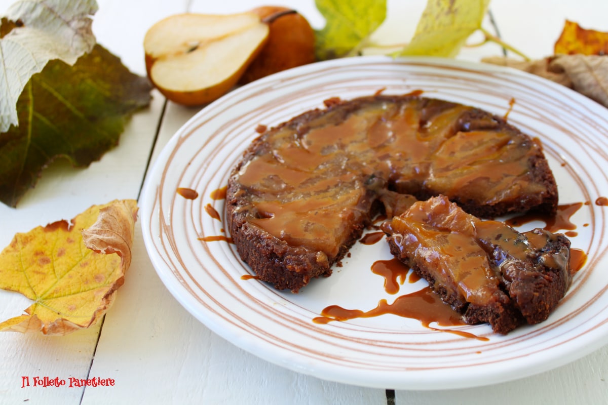 Gluten-Free Pear and Chocolate Tarte Tatin