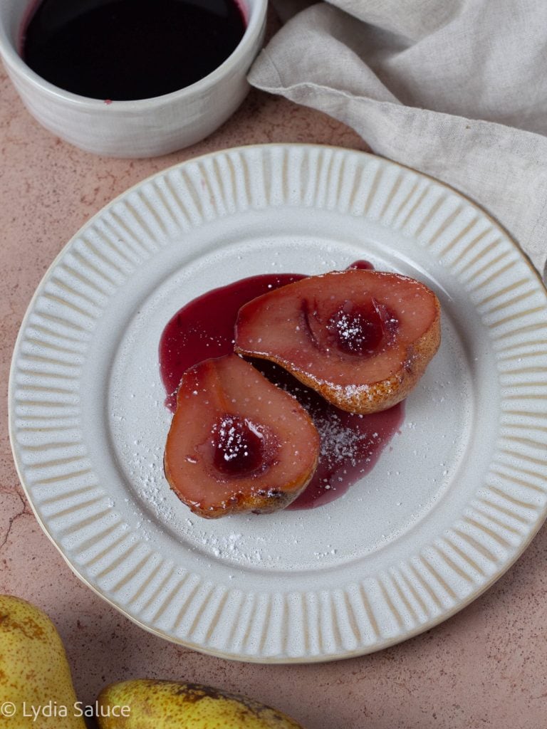 Pears in Red Wine