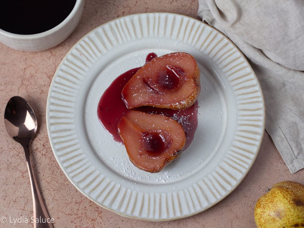 Pears in Red Wine
