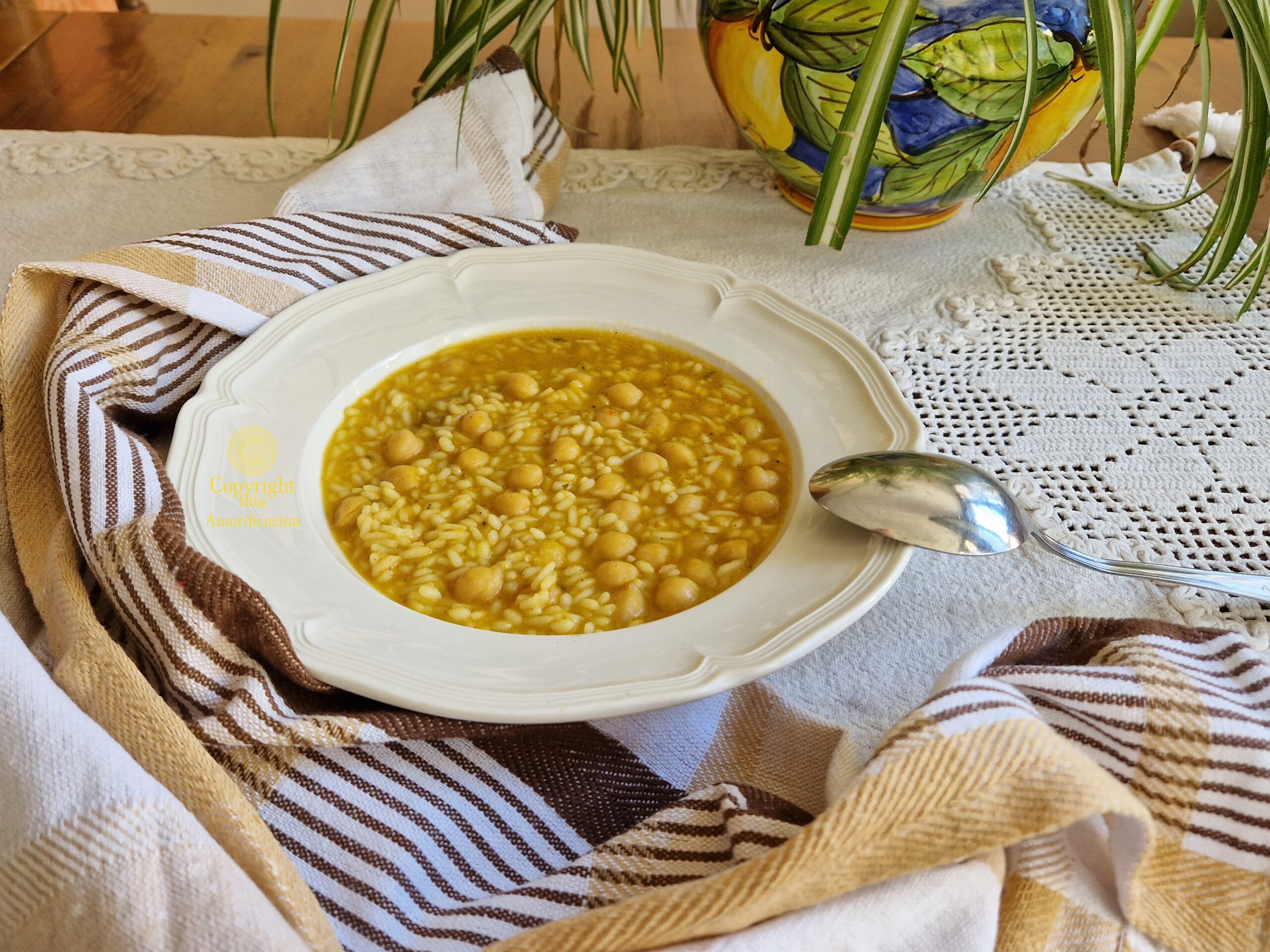 Chickpeas and Basmati Rice with Curry
