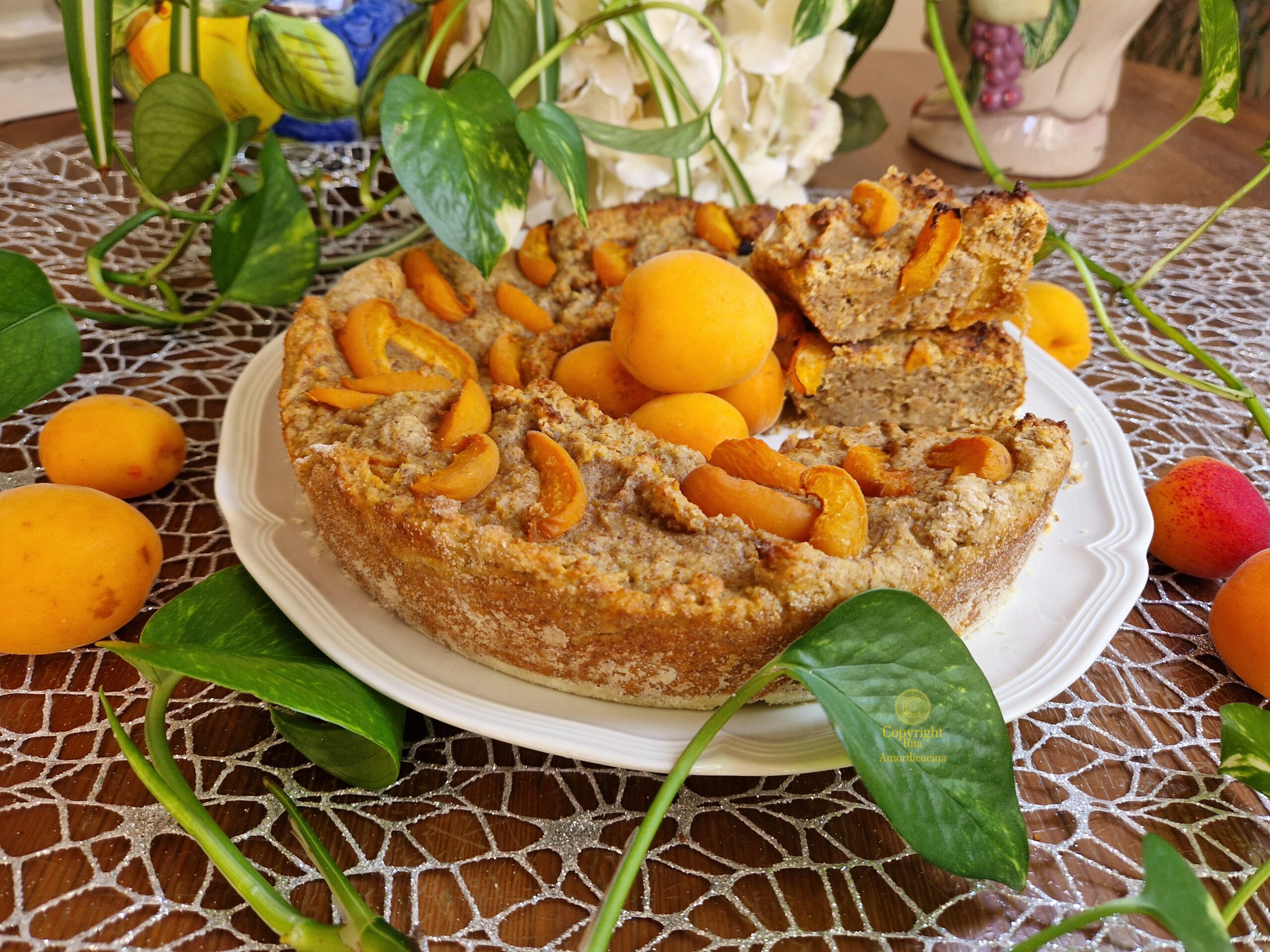 The Apricot Bundt Cake with Oats and Almonds