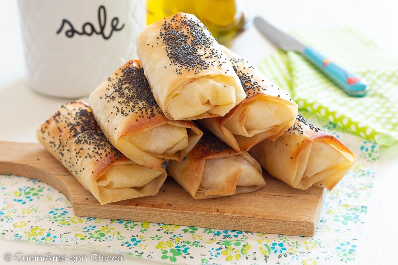 Phyllo Dough Rolls with Potatoes
