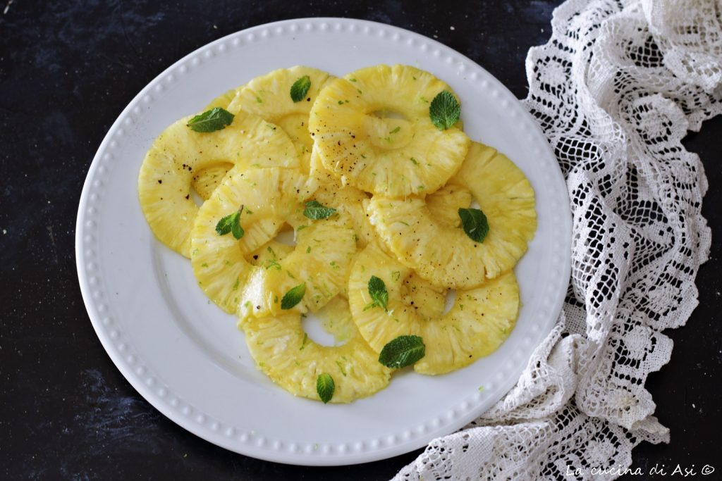 Pineapple carpaccio