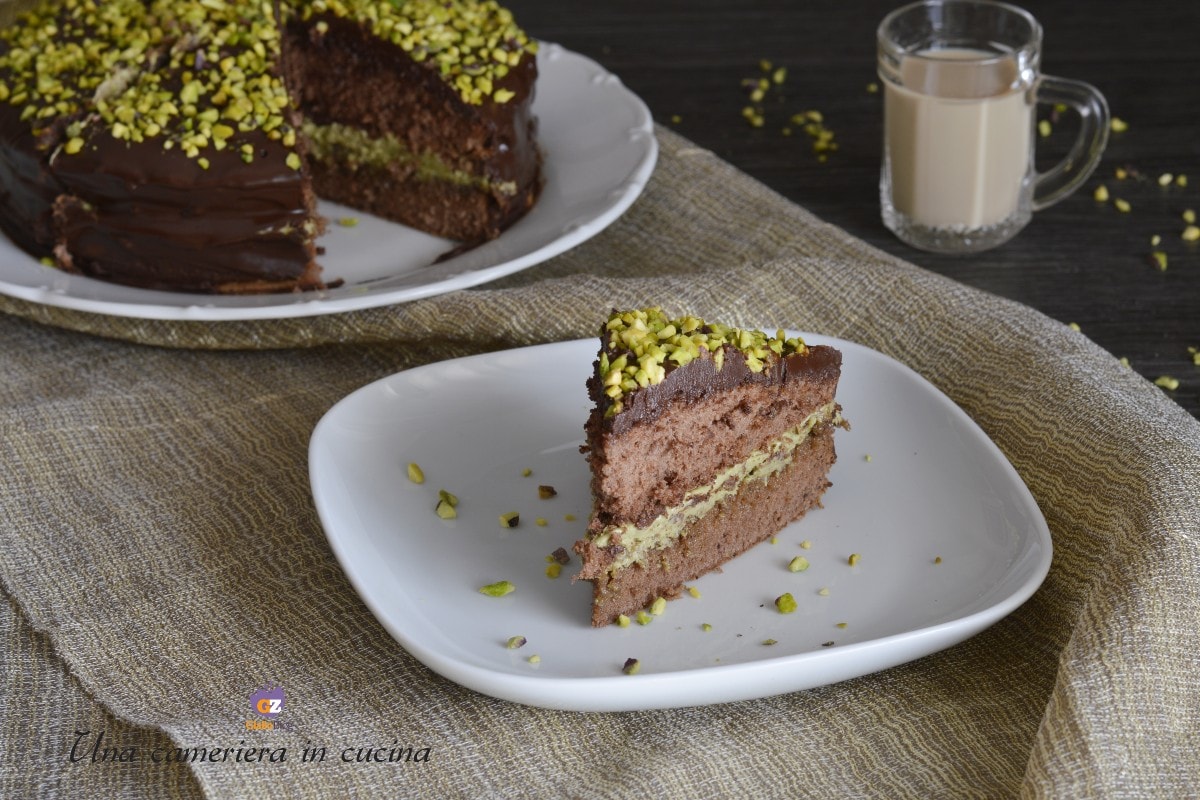Pistachio Chocolate and Baileys Cake