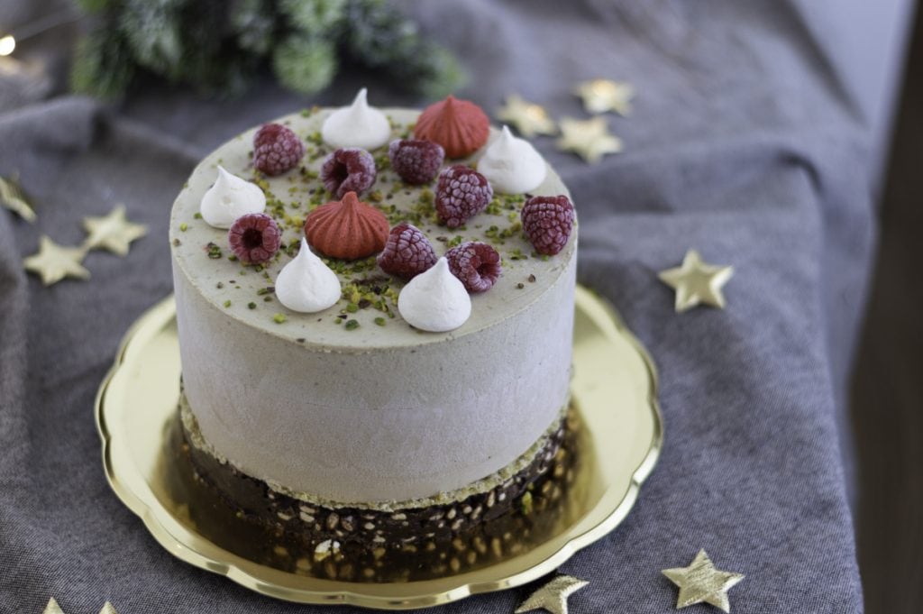 Pistachio and Hazelnut Bavarois