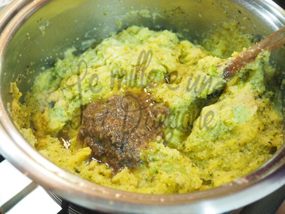 Polenta with broccoli