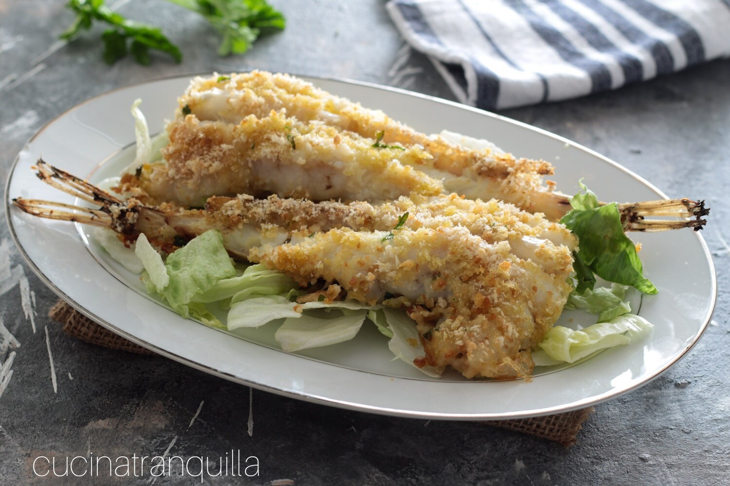 Gratinated Monkfish