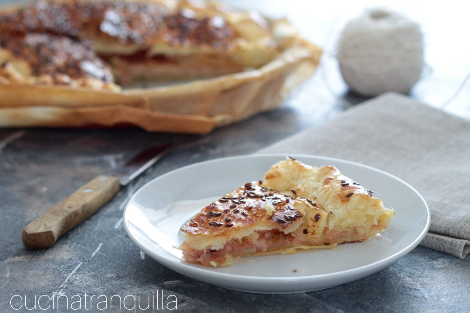 Ham and Cheese Savory Pie