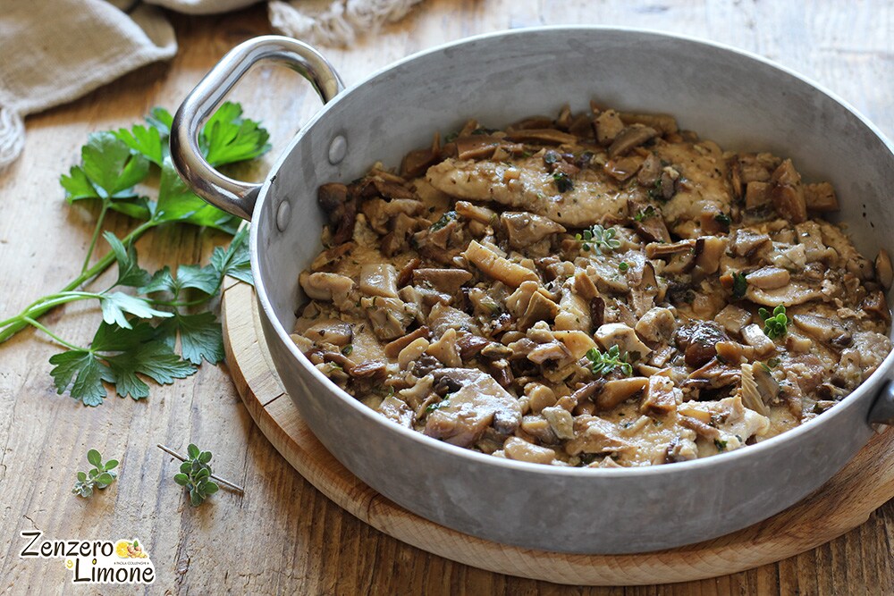 Pork Loin Slices with Mushrooms