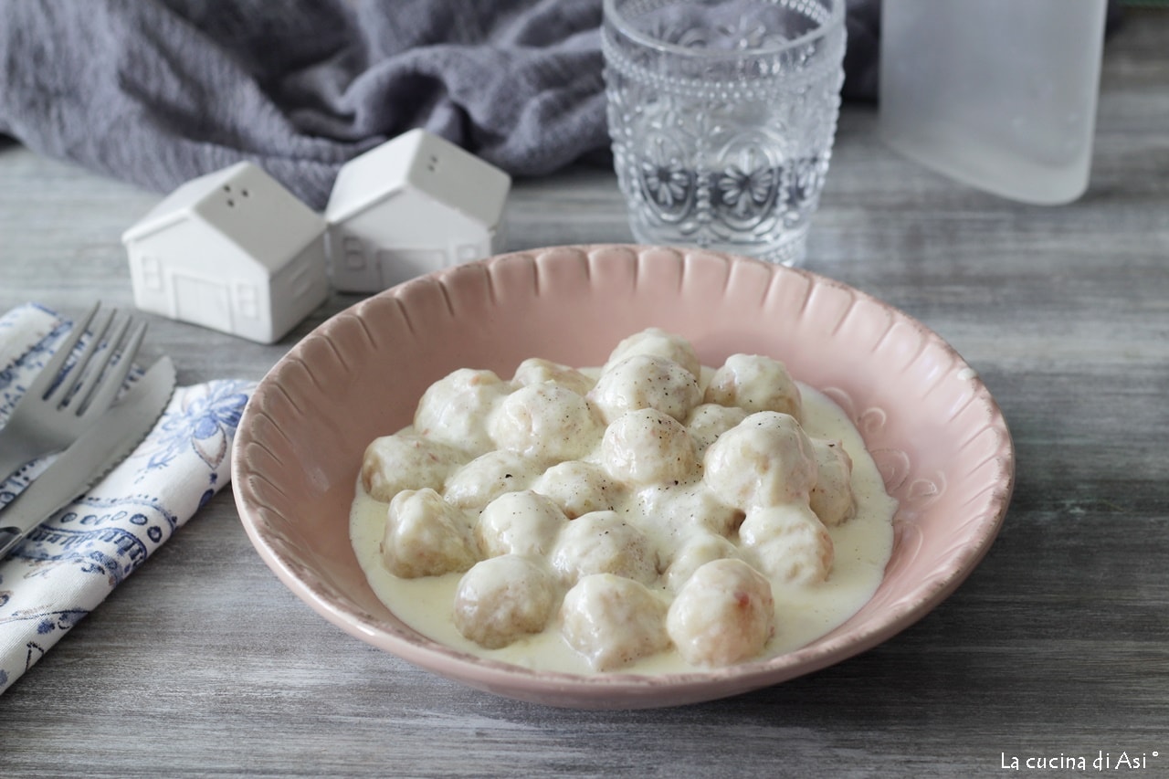 Mortadella Gnocchi with Cheese Cream
