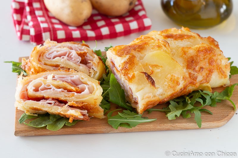 Potato, Ham, and Cheese Roll