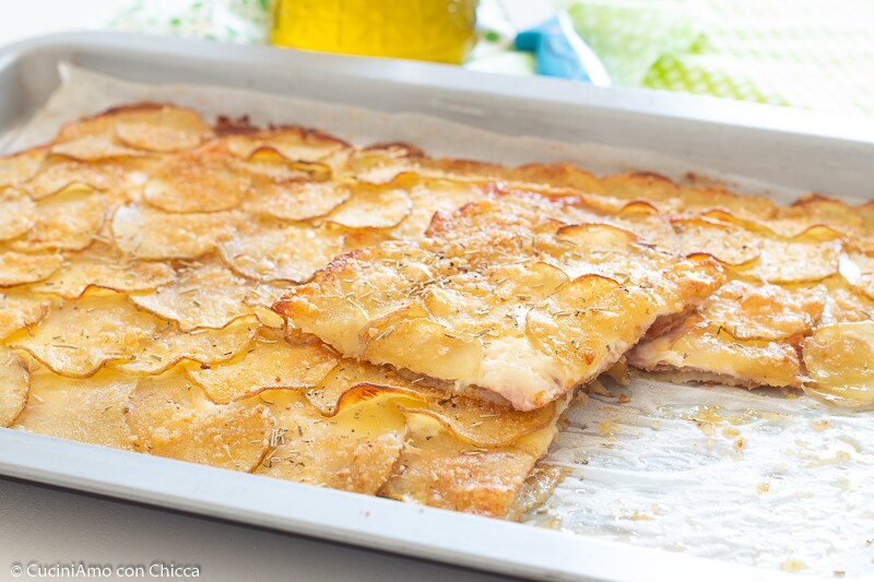 Potato, Mortadella, and Cheese Pizza