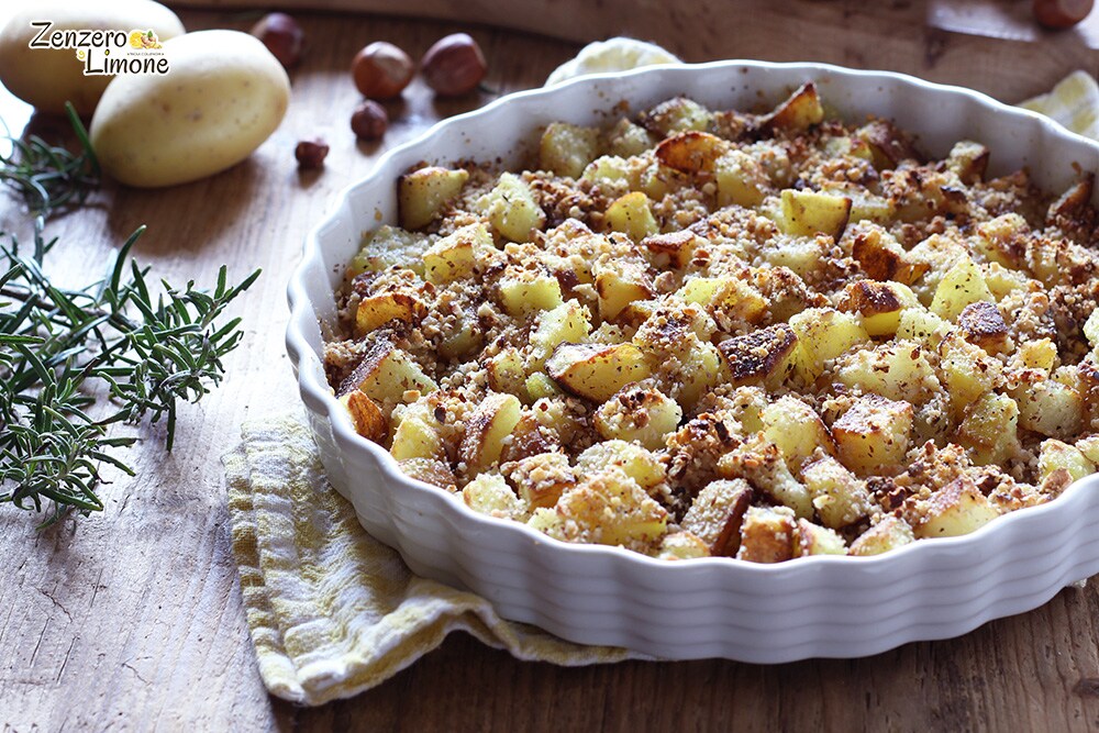 Potatoes with Hazelnut Crust