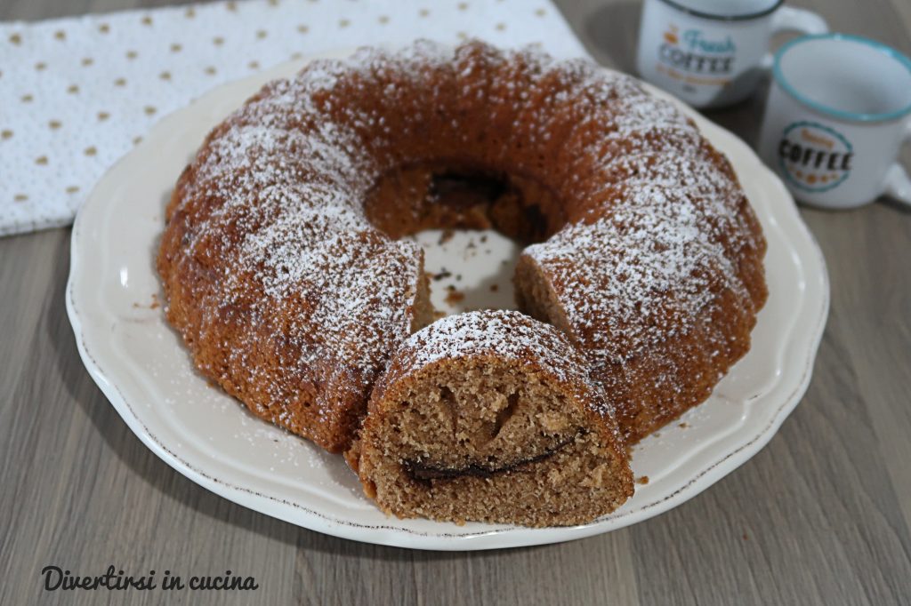 Poured Coffee and Nutella Cake