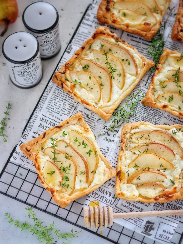 Puff Pastry with Pears and Goat Cheese
