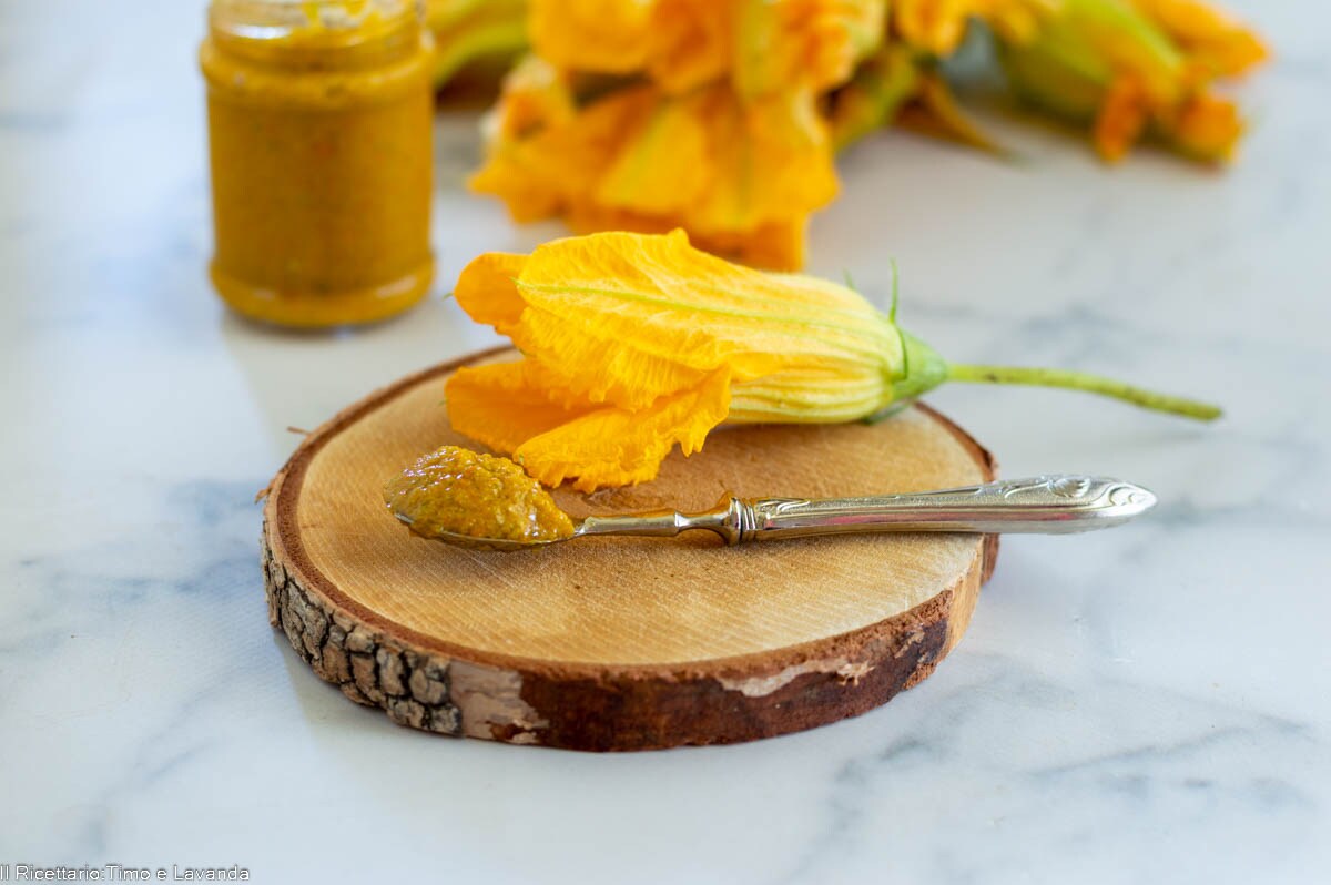 Pumpkin Flower Pesto