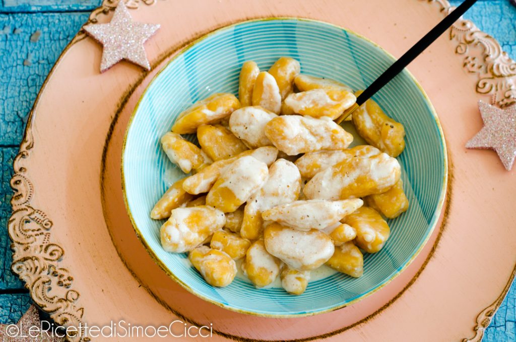 Pumpkin Gnocchi with Taleggio Cream
