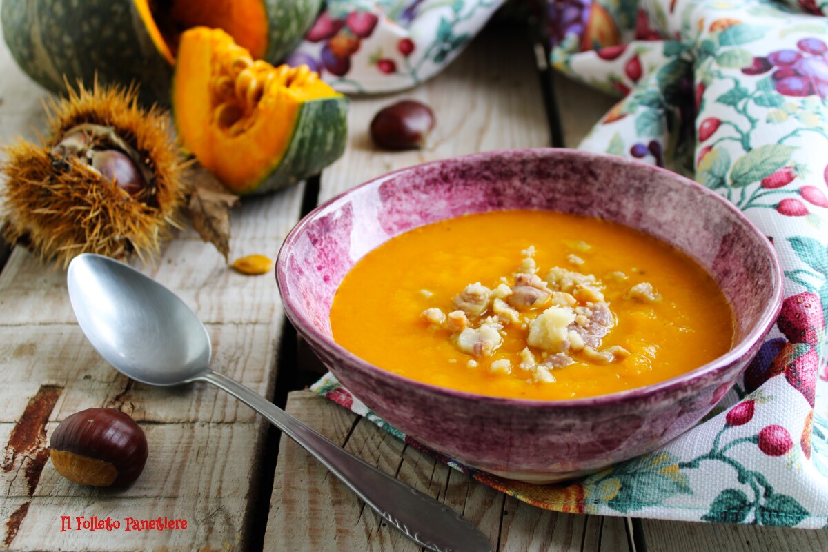 Pumpkin, Leek, and Chestnut Cream