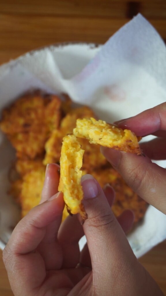 pumpkin and parmesan fritters