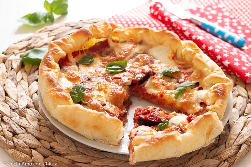 Quick Eggplant Pizza