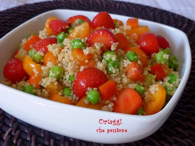 Quinoa Salad with Vegetables and Strawberries Vegetables with Passion by Sara