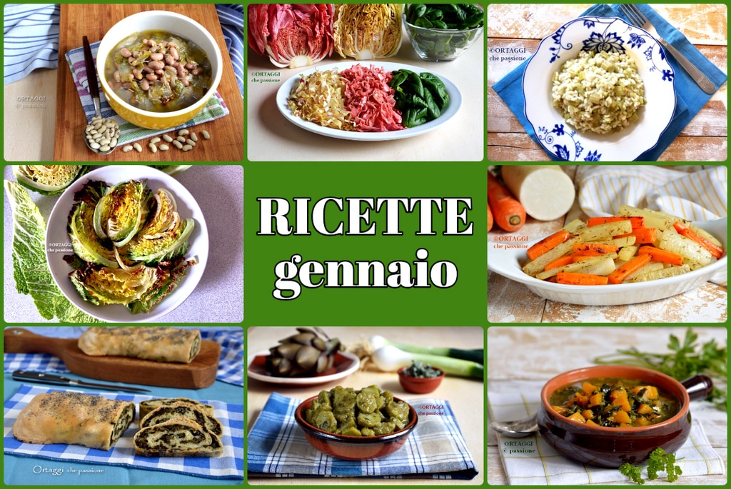 RECIPES with Seasonal Vegetables of JANUARY