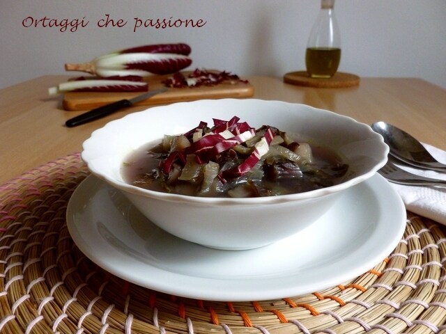 Radicchio and potato soup Vegetables with passion by Sara