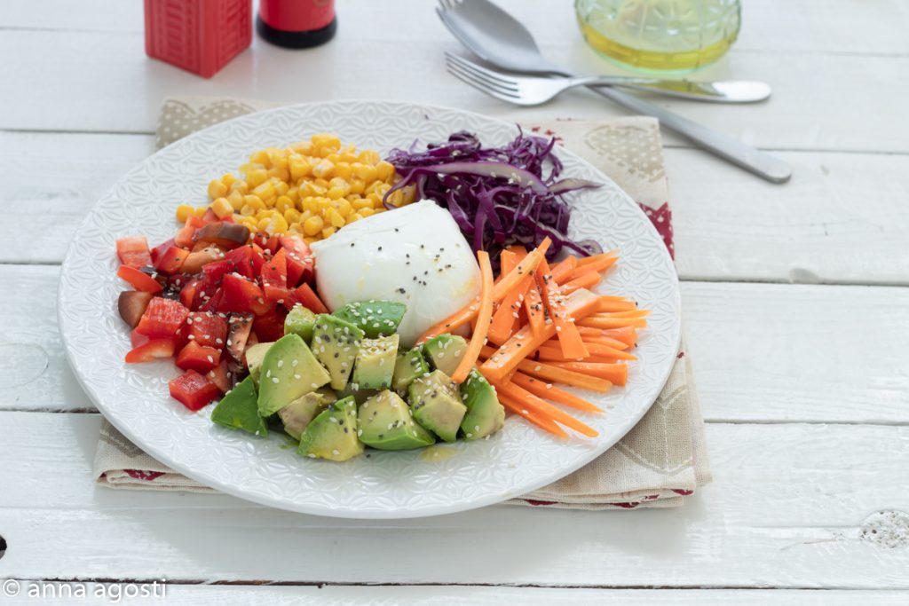 Rainbow Salad One-Dish Meal Without Cooking