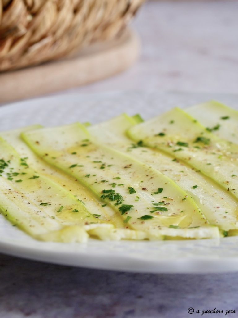 Raw Marinated Zucchini with Lemon
