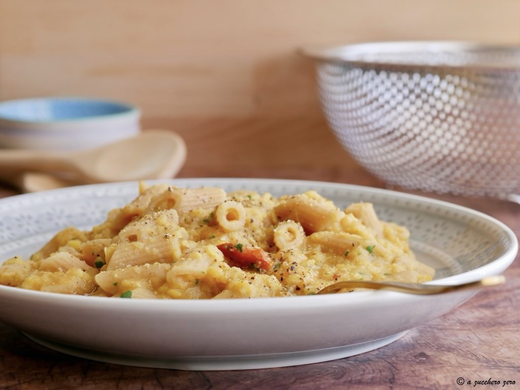 Red Lentil Dahl without Coconut Milk Whole Grain Pasta