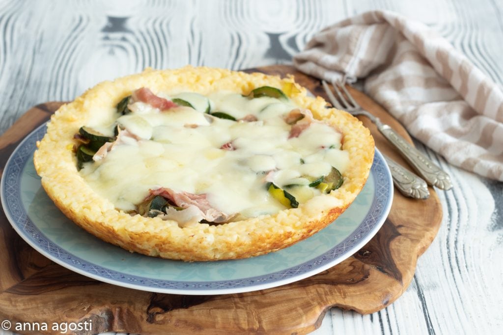 Rice Casserole with Zucchini and Ham
