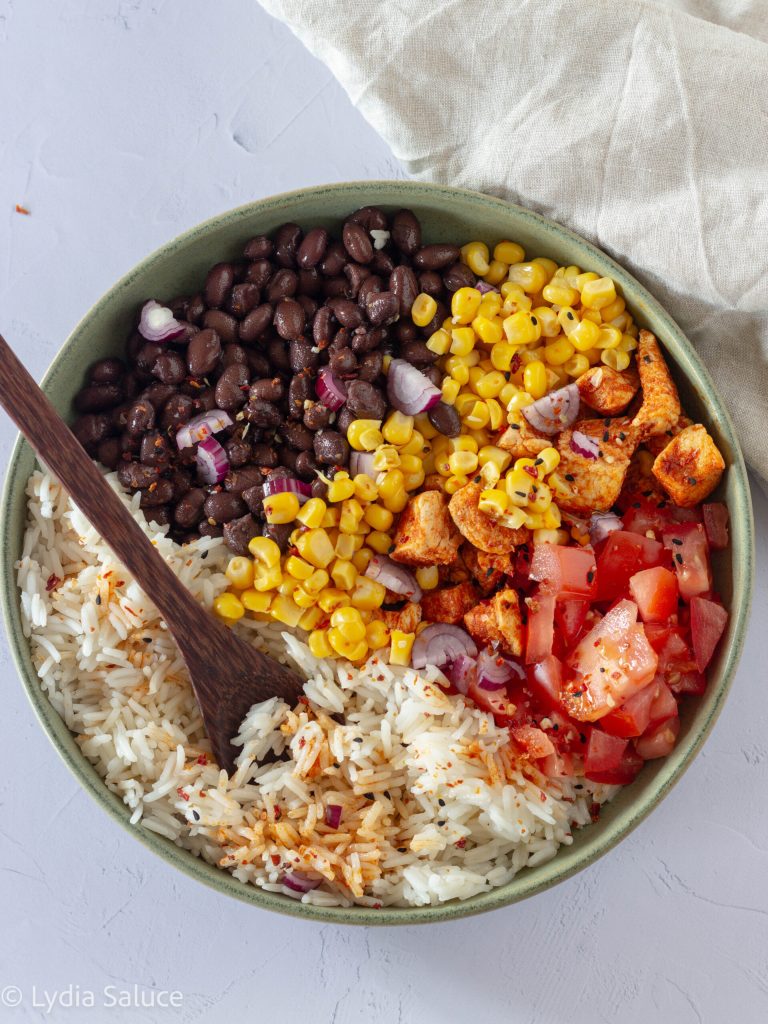 rice and black bean salad