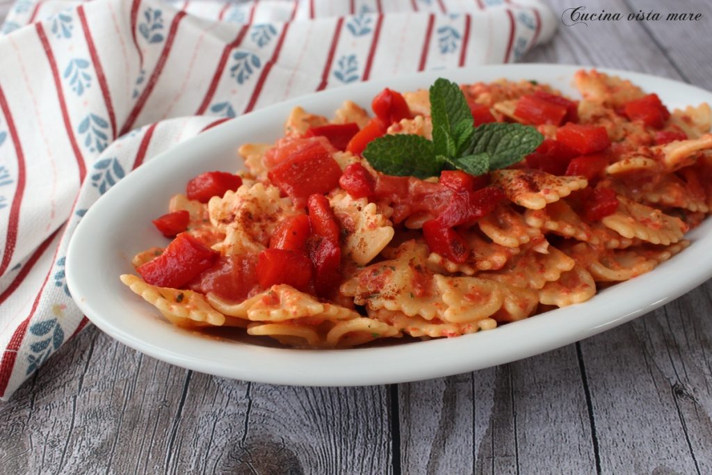 Rich Pasta with Bell Pepper Cream Sea View Kitchen