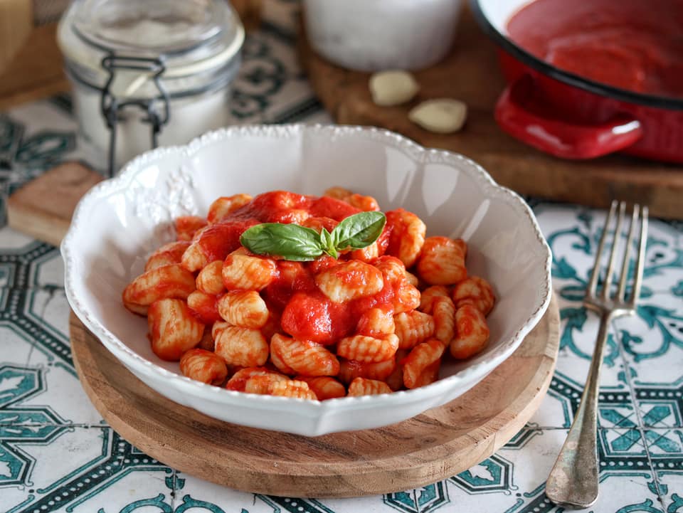 Ricotta Gnocchi with Tomato Sauce