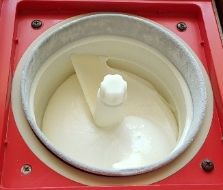 Ricotta Ice Cream preparation