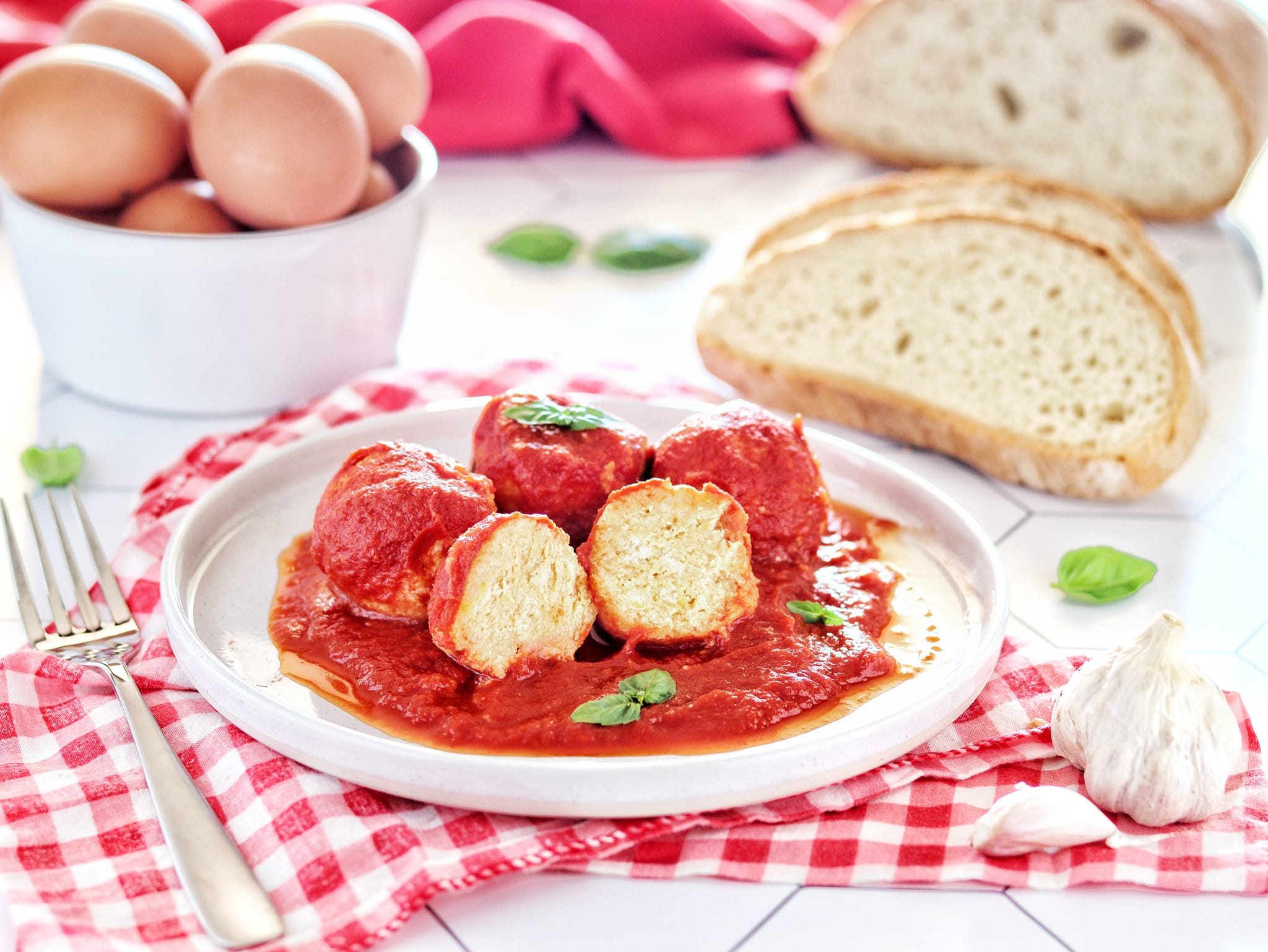 Ricotta Meatballs in Sauce