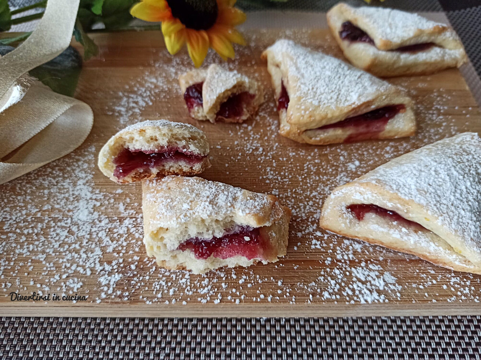 Ricotta Triangles with Jam