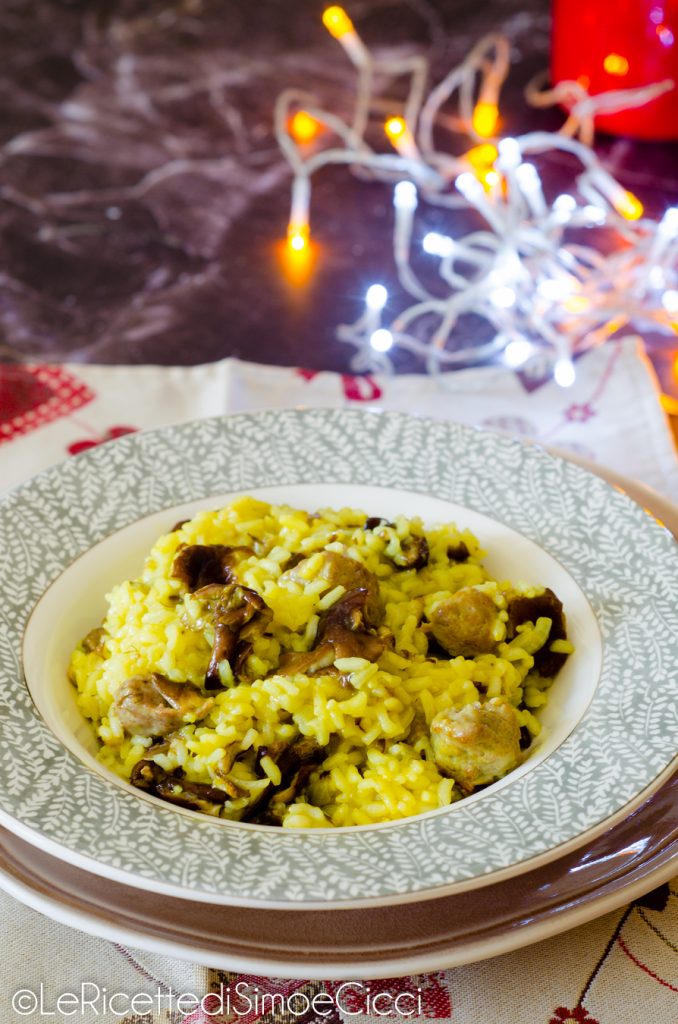 Mushroom and Sausage Risotto