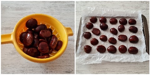 roasting chestnuts in the oven