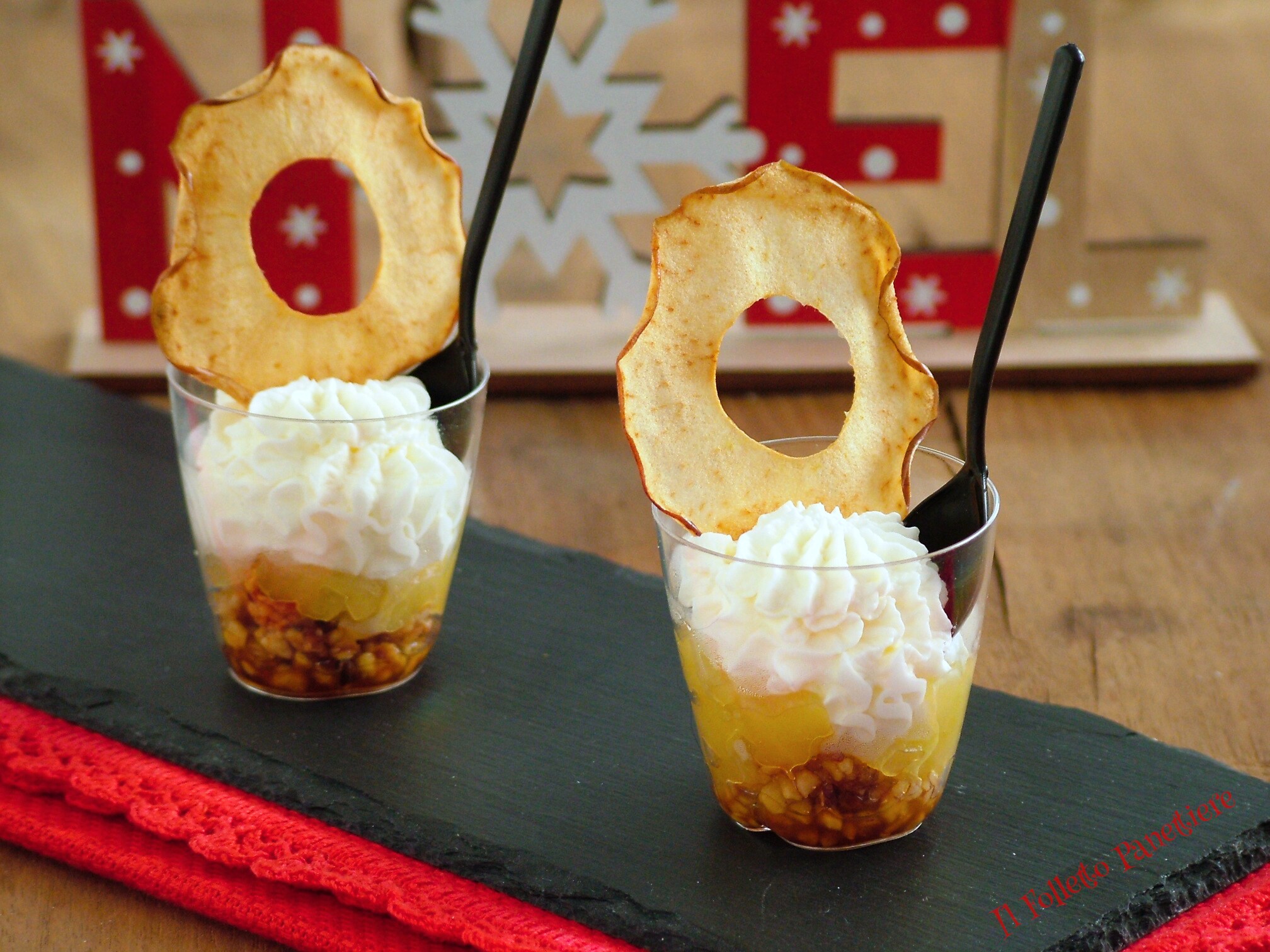 Robiola and Apple Mousse in Small Glasses