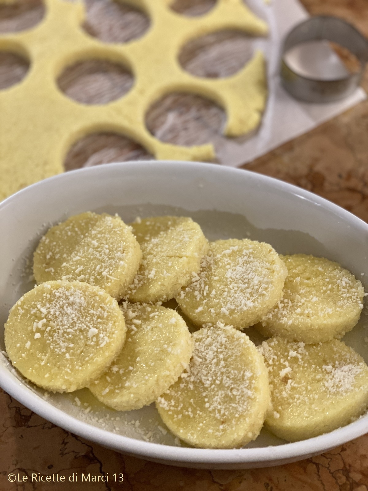 Roman Semolina Gnocchi. Traditional Artusi Recipe.