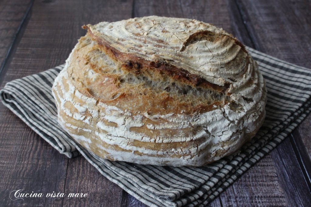 Rustic Walnut Bread Sea View Kitchen