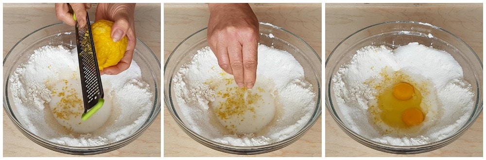 grated lemon peel