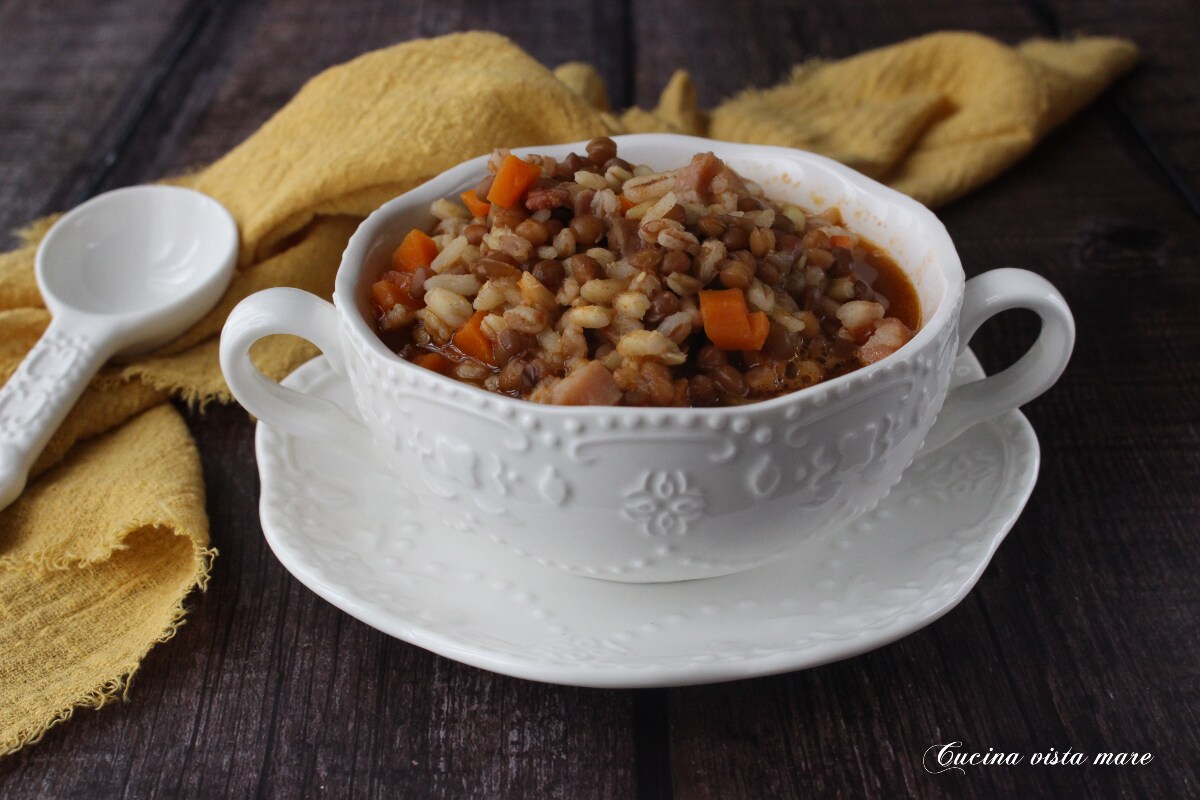Rustic Lentil and Grain Soup