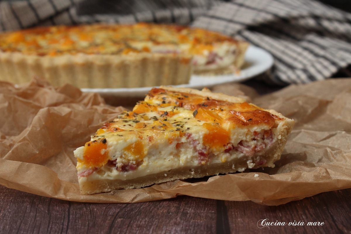 Rustic Pumpkin and Speck Pie