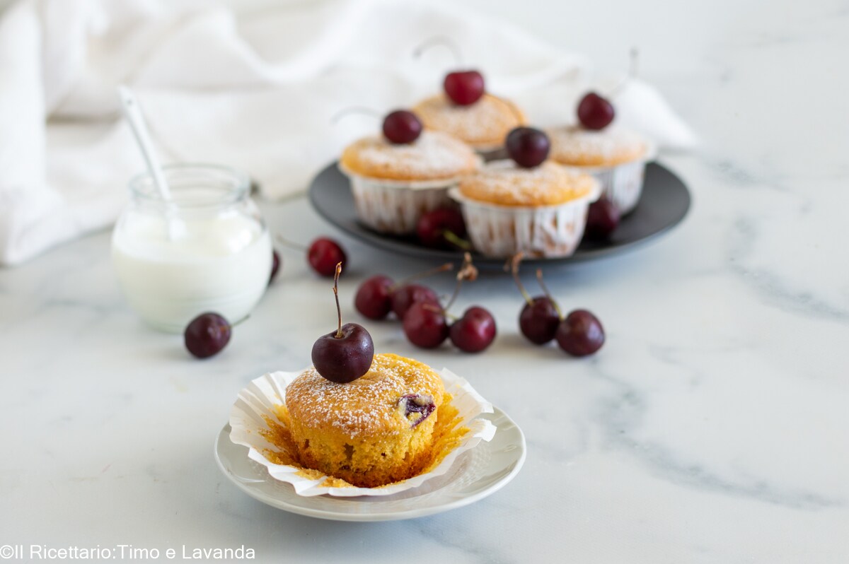 Soft Cherry Cupcakes