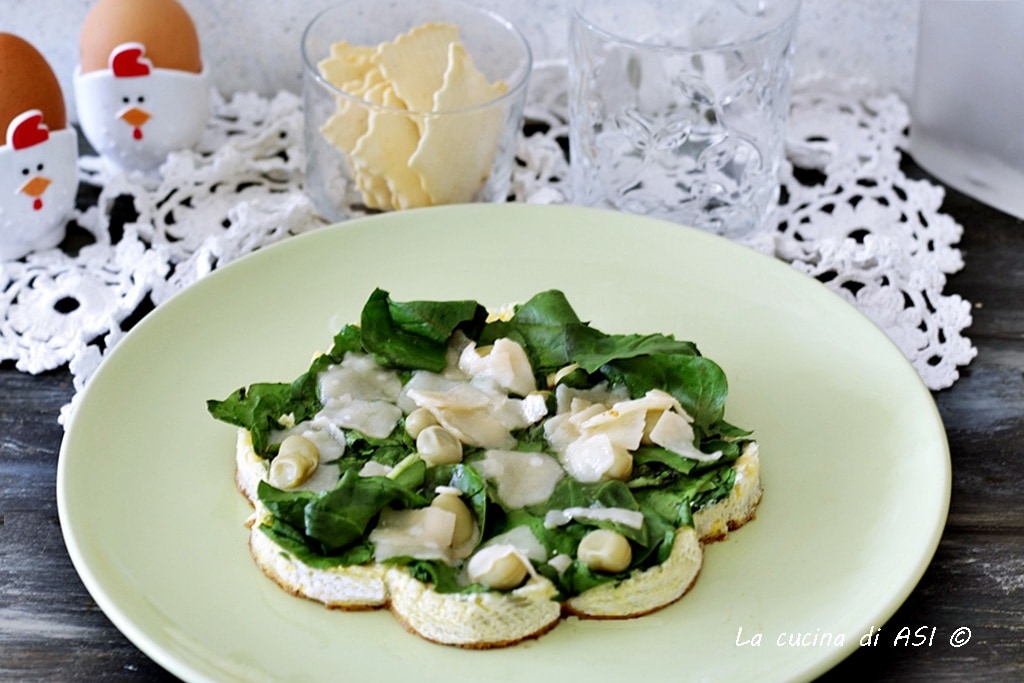 Spring Frittata with Chard, Fava Beans, and Grana