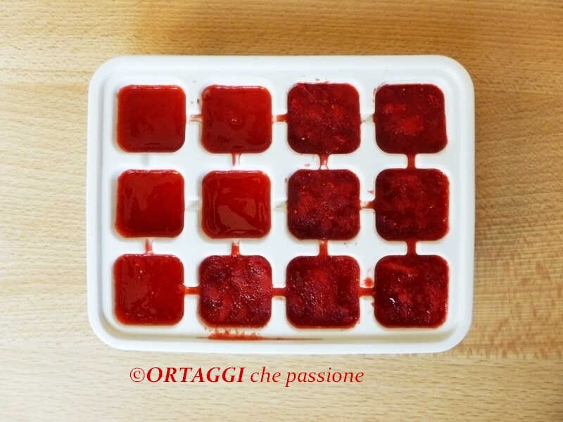 STRAWBERRY ICE - Cubes of Strawberry Pulp and Juice