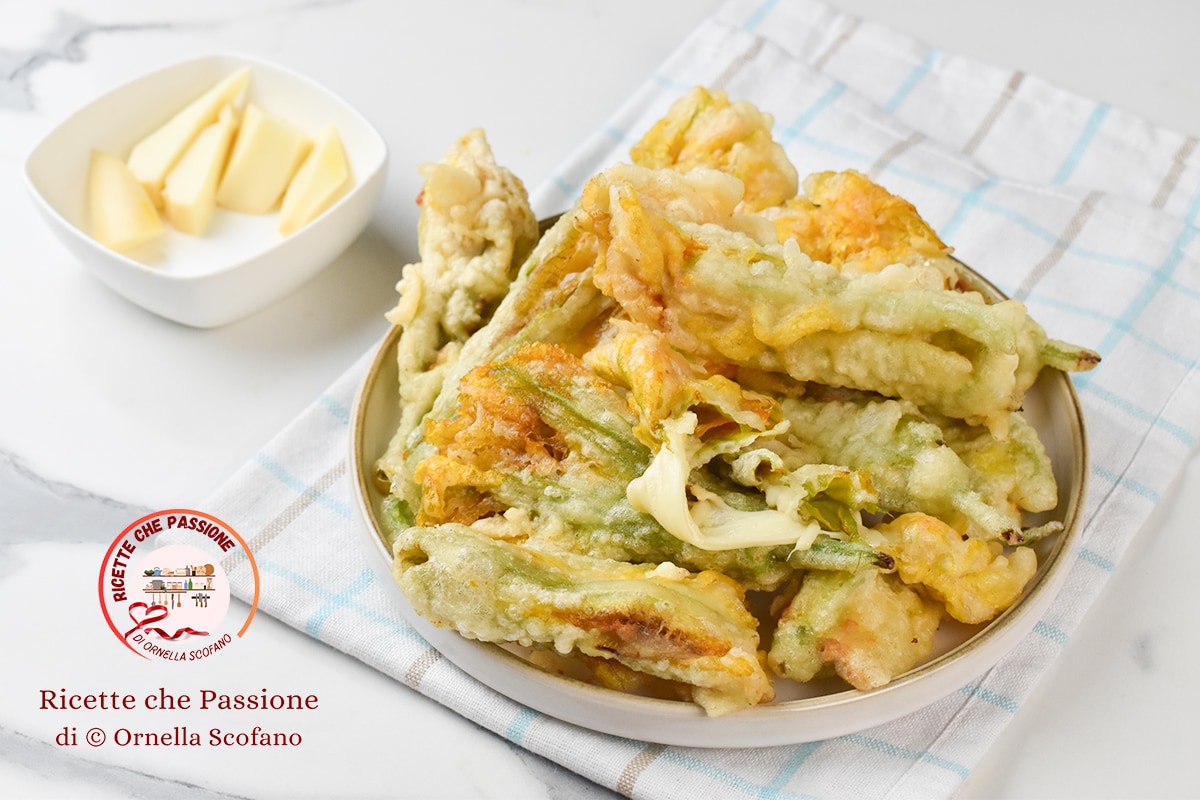Stuffed Zucchini Flowers in Batter