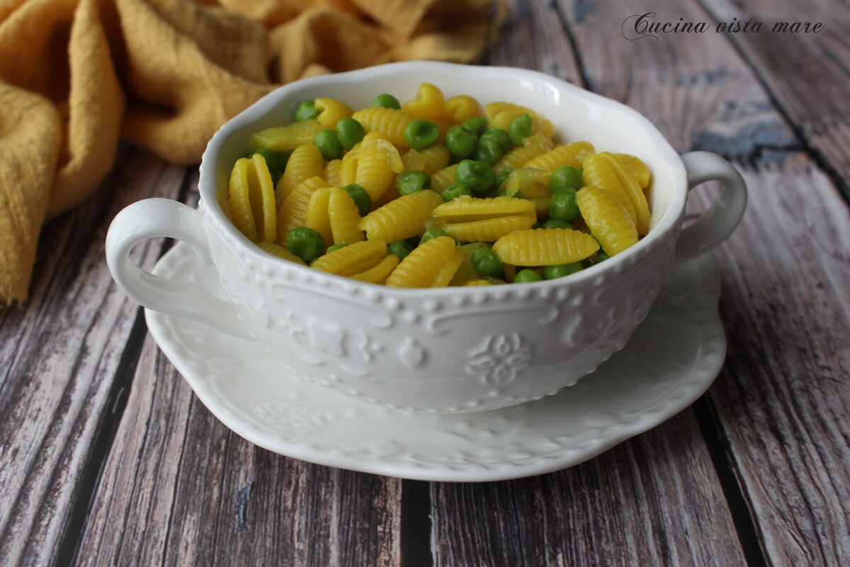 Saffron Peas Pasta